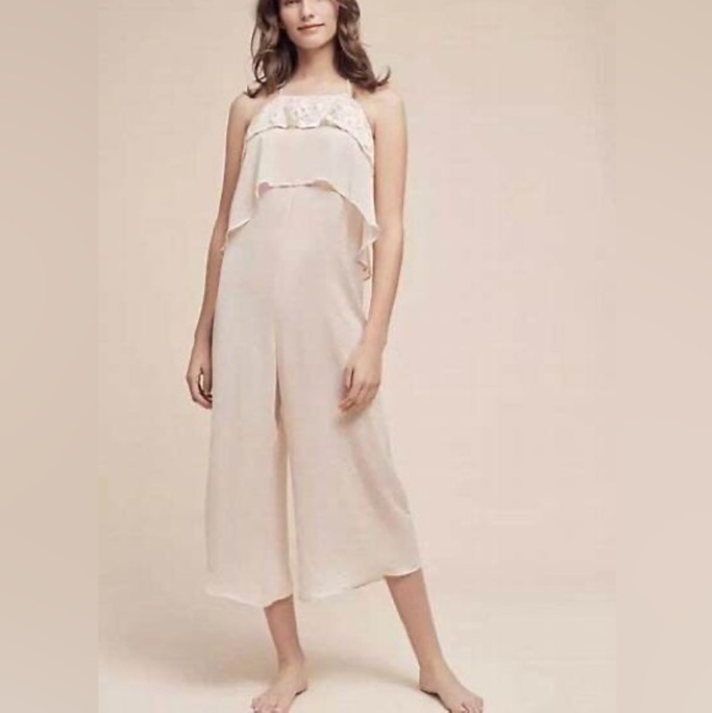 Anthropologie E by Eloise ‘Semillon’ Ruffle Jumpsuit, Size Small